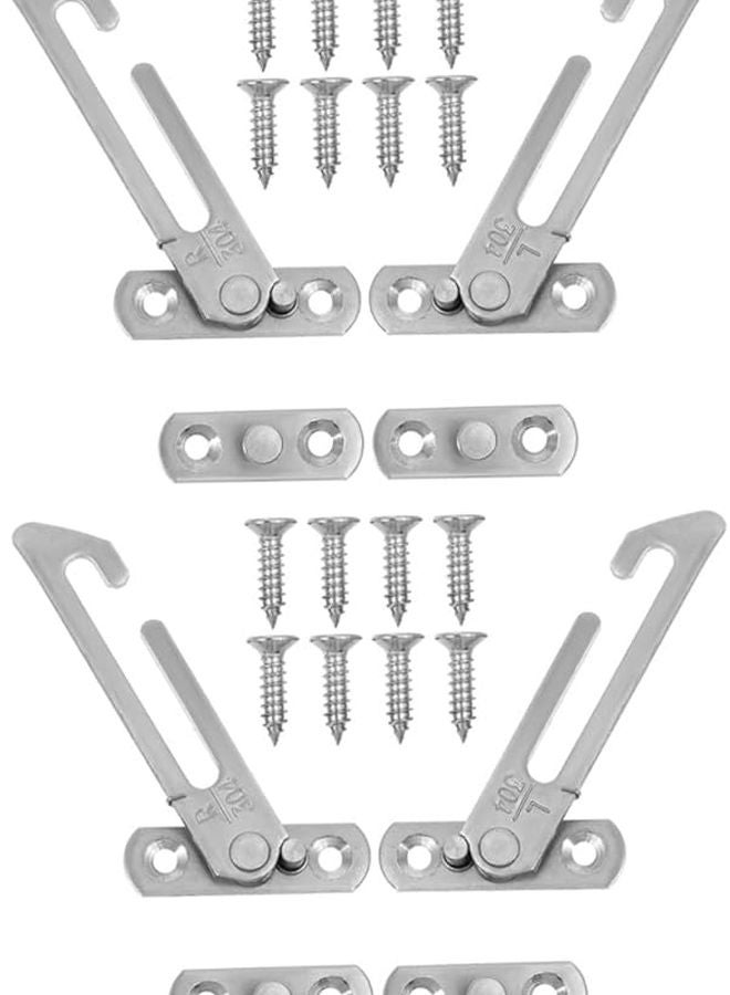 قفل أمان النوافذ 4 قطع، مزلاج سلامة الأطفال، أوقاف النوافذ المنزلقة، تركيب سهل للغاية - Image 2