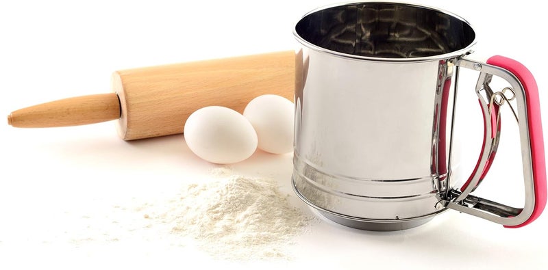 Norpro Stainless Steel 5-Cup Flour Sifter with Spring Action Handle - Image 3
