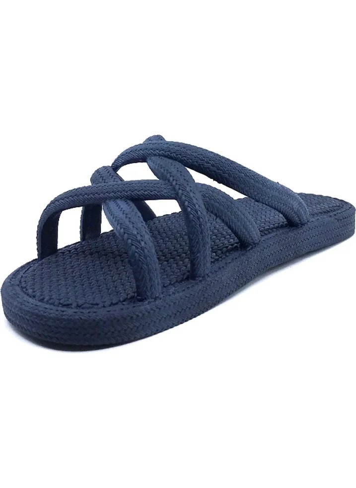 Gezer 12494 Navy Blue Women's Summer Beach Pool Sea Slippers