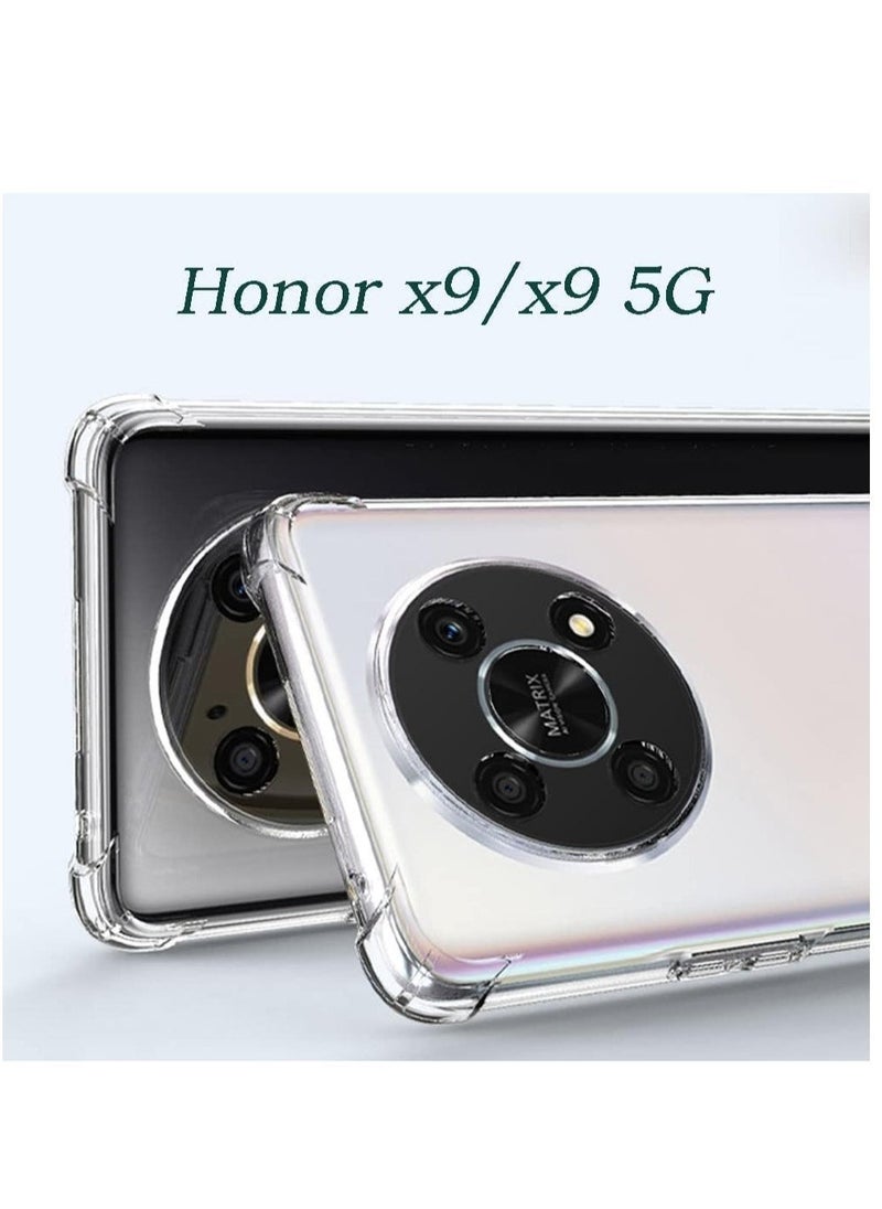 ELTRAZONE Honor X9 / Honor X9 5G Clear Transparent Case Soft Flexible Silicone Back Cover Shockproof Case with Reinforced Bumper Corner - Image 4