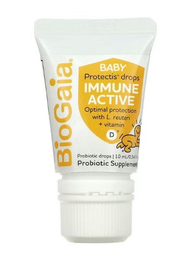 بيوجايا Baby Protectis Drops Immune Active 036 Months 600 IU 0.34 fl oz 10 ml - Image 1