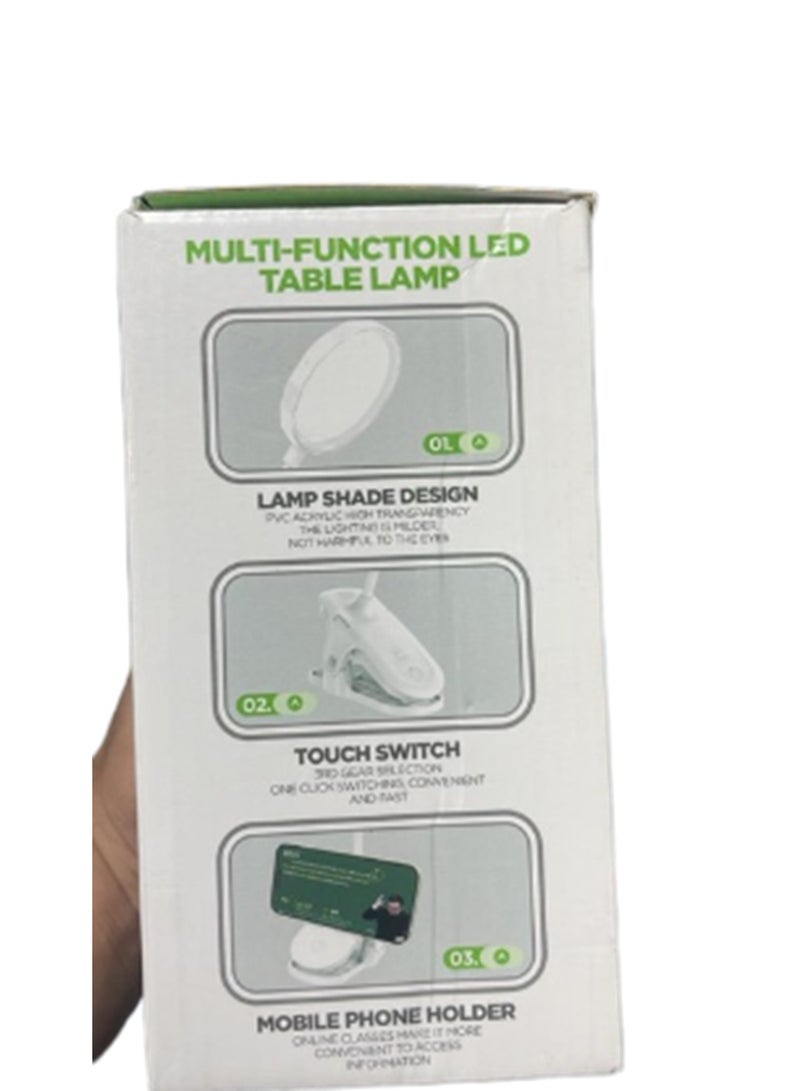 مصباح مكتب LED مع مشبك EyeCaring Clip on Lights للمنزل والمكتب، 3 أوضاع، 10 سطوع، طويل ومرن، ذراع معدني متأرجح، مصابيح طاولة للمهام المعمارية - Image 2