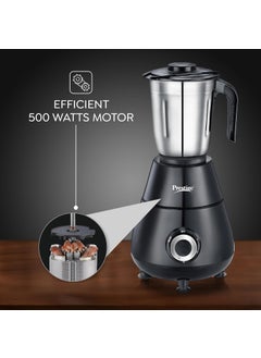 PRESTIGE Prestige 500 Watts Apex Mixer Grinder with 3 Stainless Steel Jars|3 Super Efficient Blades|Sturdy Handles|Black|  - Image 3