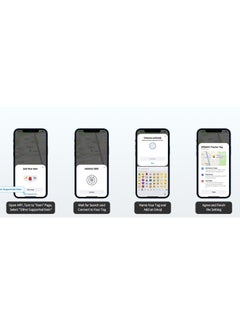 موماكس موماكس بطاقة تعقب، مكتشف المفاتيح المفقودة تعمل مع ابل فايند ماي (iOS فقط)، جهاز تتبع المفاتيح مع التطبيق، موقع الصوت، محدد موقع المفاتيح، بينتاج للامتعة، الحيوانات الاليفة، الاطفال (أسود، 4 قطع)  - Image 2