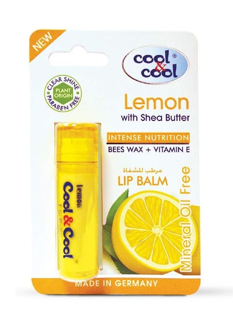 Intense Nutrition Bees Wax + Vitamin E Lip Balm - Lemon with Shea Butter 4.6g