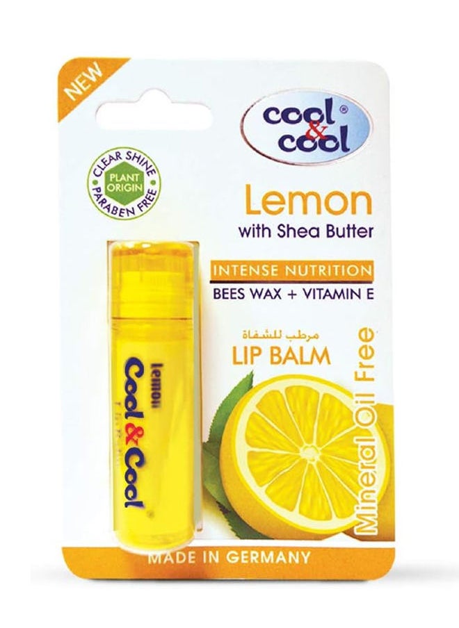 Intense Nutrition Bees Wax + Vitamin E Lip Balm - Lemon with Shea Butter 4.6g