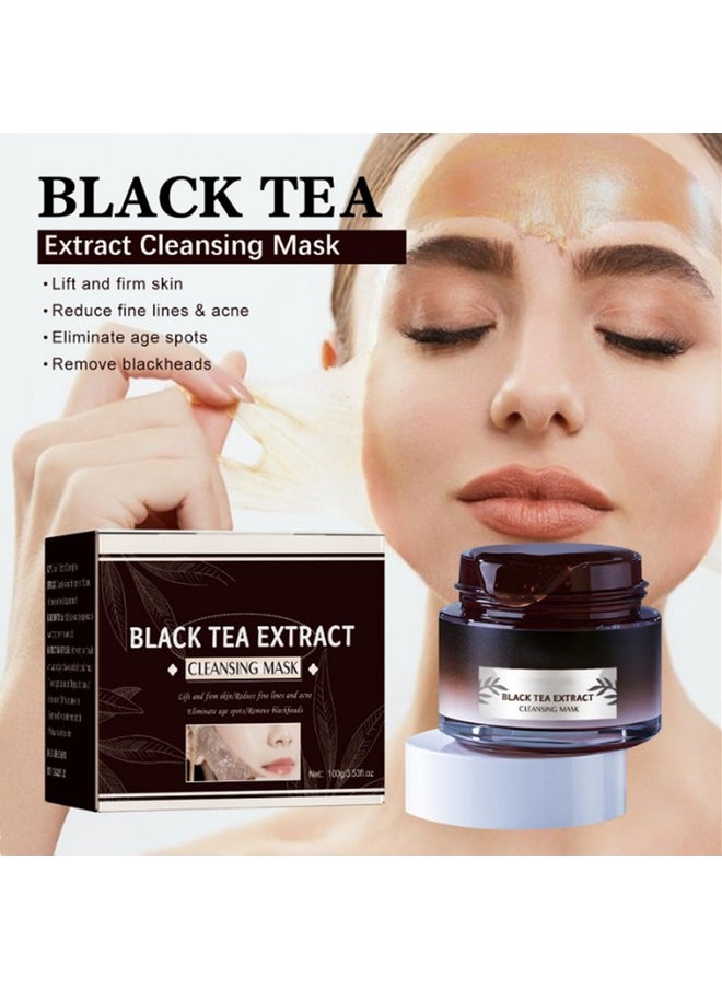 YG LianKai - YG LianKai 2PC Soly Black Tea Face Mask,Soly Black Tea Mask,Soly Skin Black Tea Mask,Black Tea Skinning Peel off Mask,Black Tea Mask Peel Off,Remove Blackheads Cleaning Mask - Image 1