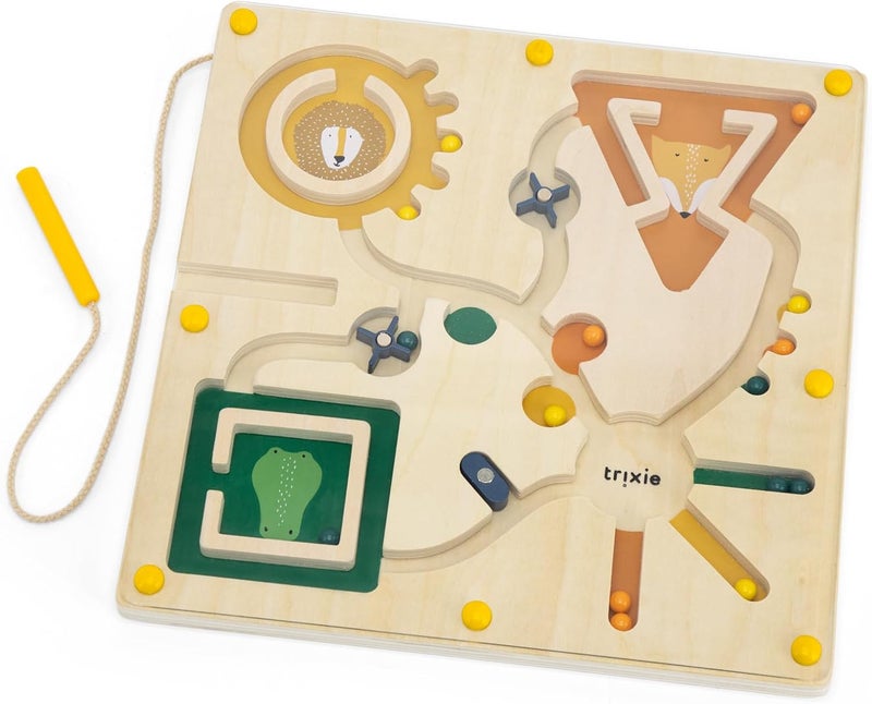 Trixie Baby Wooden Magnetic Maze Toy - Image 1