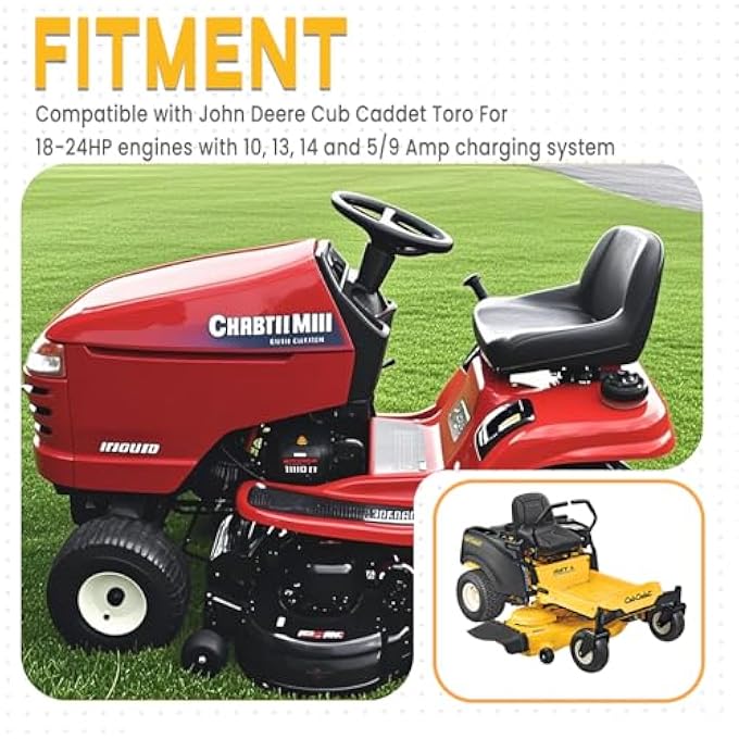 Chikia 592829 Alternator Replacement For BS 691063,393474, 393800,391735,696457,691188 Craftsman DYT 4000 Cubcadet rzt50 Lawn Mover with 794360 Regulator - Image 4