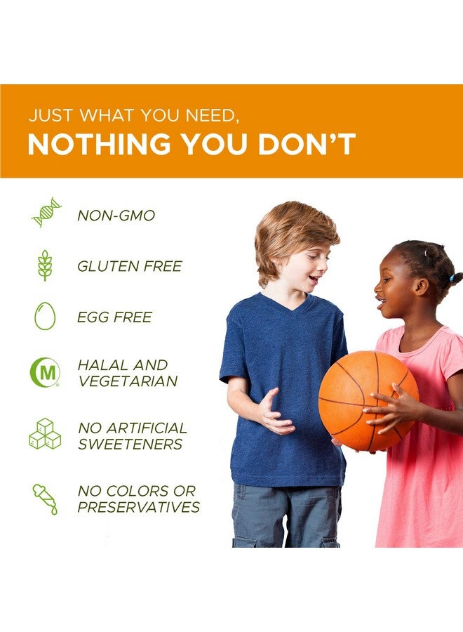 Noor Vitamins Noor Vitamins Halal Kids Multivitamin Chewable: Essential Vitamins for Immune, Bone & Eye Health with Iron - Non GMO & Gluten Free - Halal Vitamins 60 Count (2 Month Supply) - Image 5