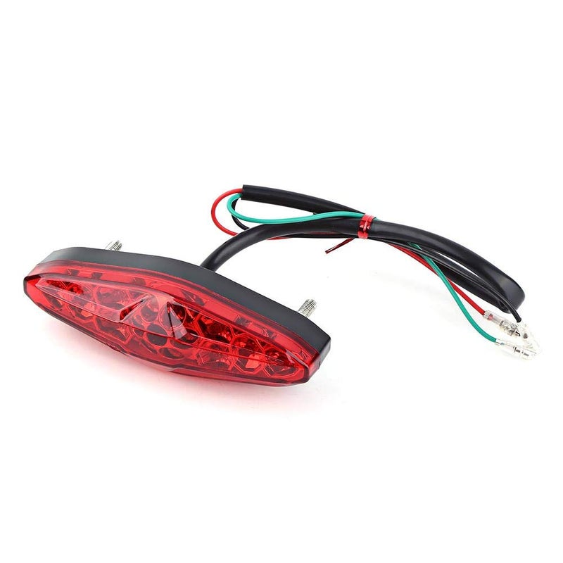 12V Universal 15 LED Motorcycle Rear Tail Light Brake Stop Running Tail Light ATV Dirt Bike B