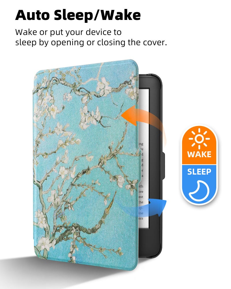 WALNEW Case for 6â€ Kindle Paperwhite 2012-2017(Model No.EY21 or DP75SDI) - PU Leather Case Smart Protective Cover Only Fits Old Generation Kindle Paperwhite Prior to 2018 - Image 3