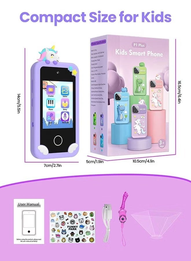 GTSOL Kids Smart Phone with 2.8” Touchscreen, Dual Cameras, Learning Games, Music & Audio Player | Educational Toy Phone with Parental Controls | Gift for Ages 3-10 - Image 4