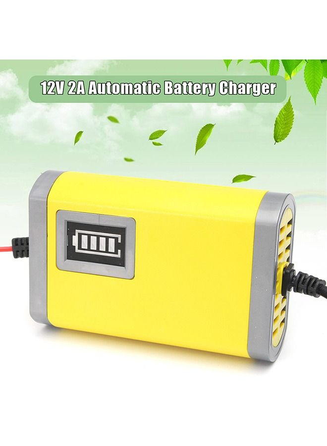 Generic 12V 2A Intelligent Charging Device Automatic Auto Motorcycle Lead Acid Battery  - Image 3