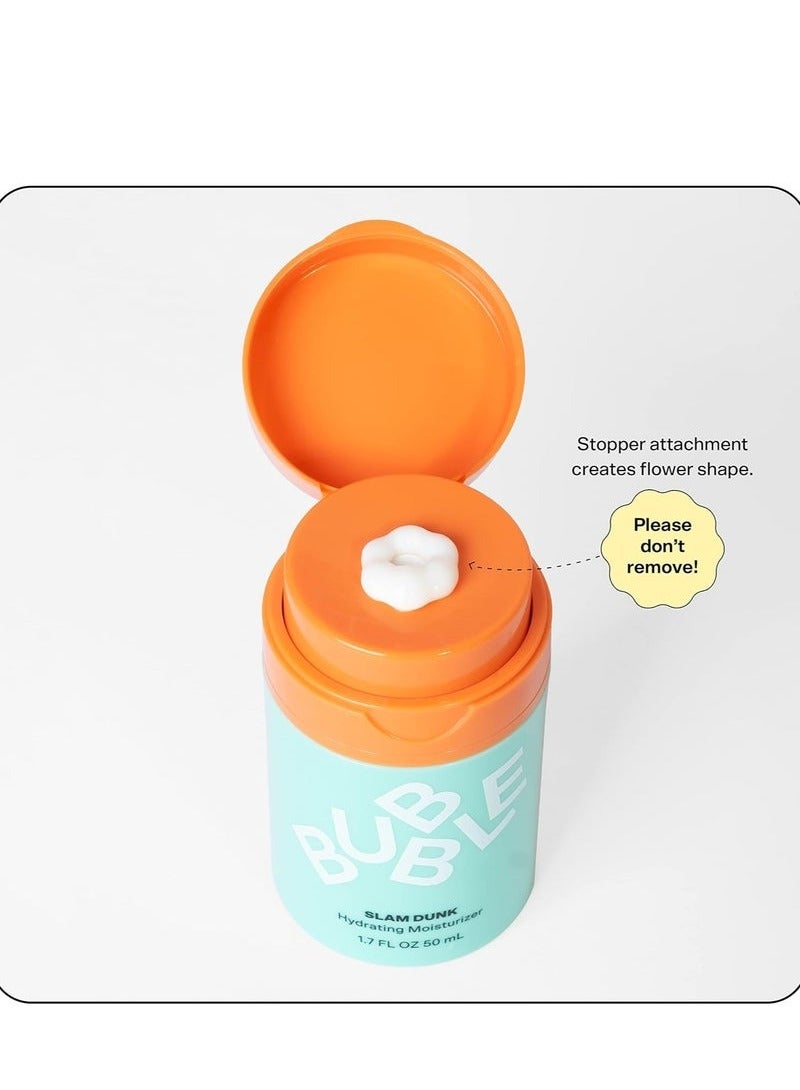 Bubble Skincare Slam Dunk Face Moisturizer - Hydrating Face Cream for Dry Skin Made with Vitamin E + Aloe Vera Juice for a Glowing Complexion - Skin Care with Blue Light Protection (50ml) - Image 2