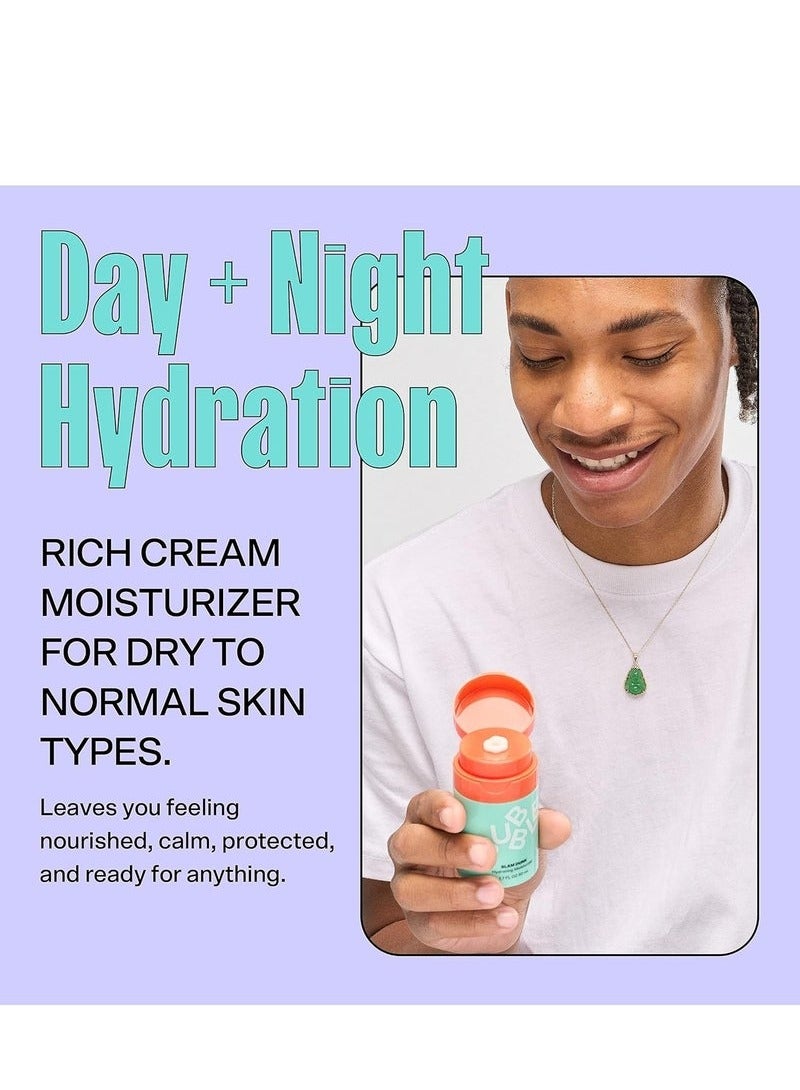 Bubble Skincare Slam Dunk Face Moisturizer - Hydrating Face Cream for Dry Skin Made with Vitamin E + Aloe Vera Juice for a Glowing Complexion - Skin Care with Blue Light Protection (50ml) - Image 4