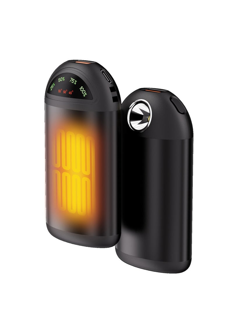 general Rechargeable electric hand warmer, 5000mAh portable heating pack with LED display, 3 heating levels, ergonomic design, compact pocket heater for winter travel and outdoor activities - Image 1