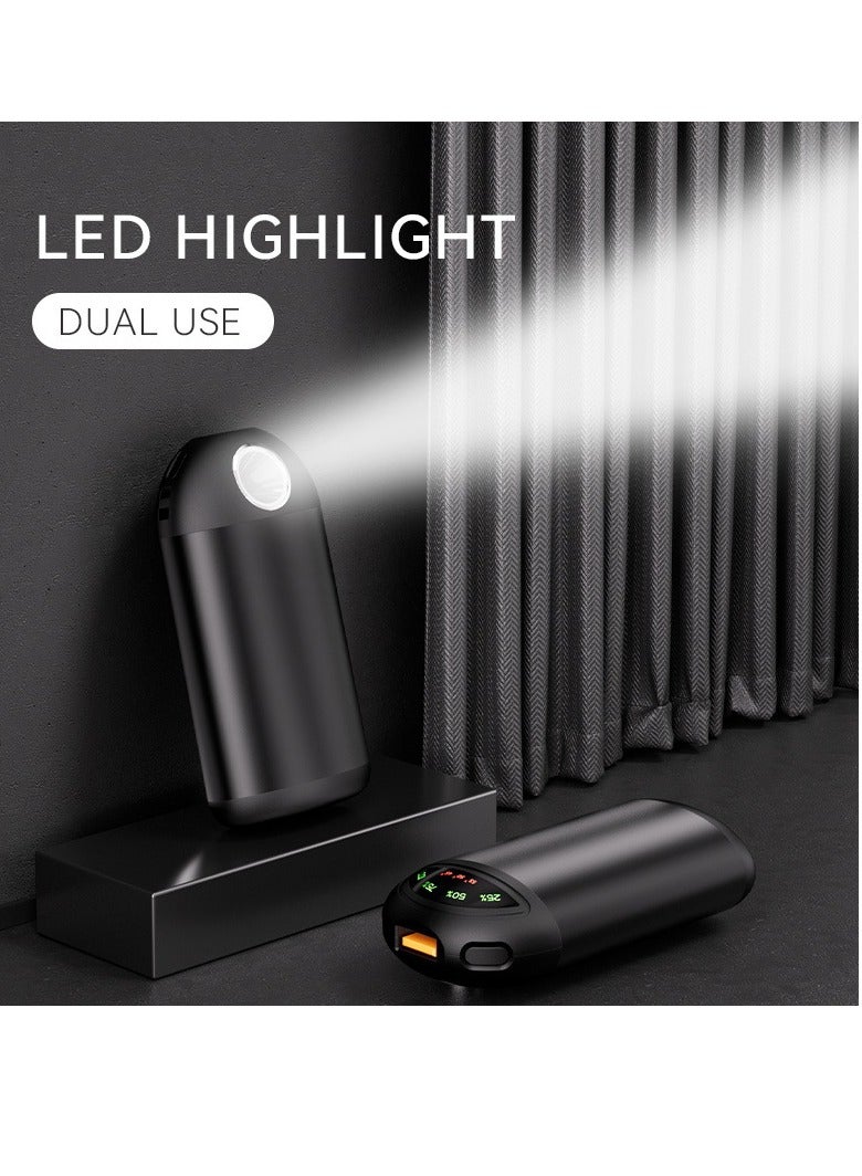 general Rechargeable electric hand warmer, 5000mAh portable heating pack with LED display, 3 heating levels, ergonomic design, compact pocket heater for winter travel and outdoor activities - Image 5