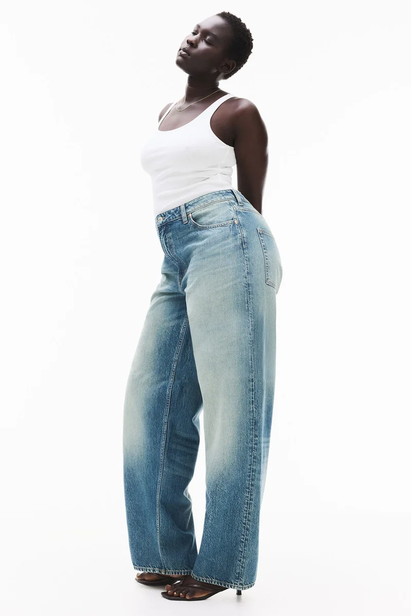 H&M Curvy Fit Baggy High Jeans