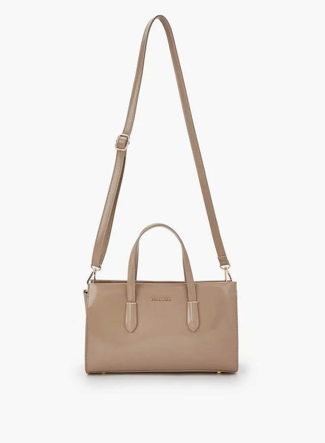 Flora Bella By Shoexpress Solid Tote Bag with Detachable Strap