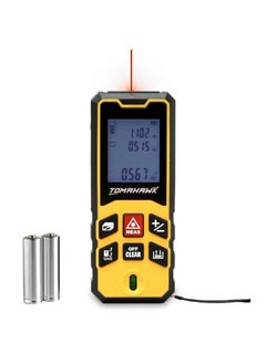 Tomahawk TOMAHAWK TLMO40 Laser Distance Meter Measurer 131Ft40M with Area Volume and Pythagoras Measurement Water and Dust Resistant Laser Measuring Device with Backlit LCD Battery Included  - Image 1