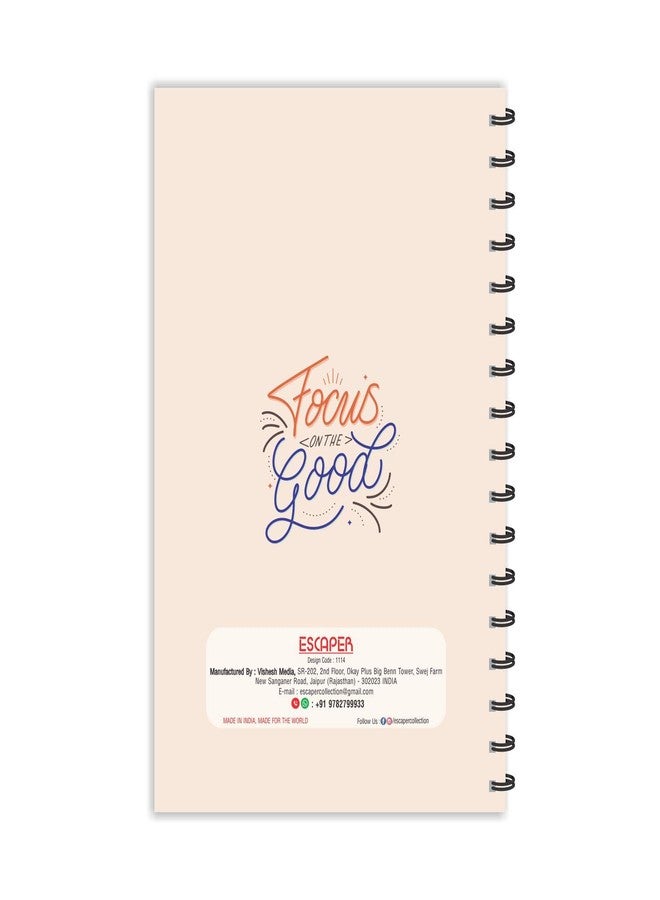 ESCAPER Focus on The Good Motivational Quotes Diary, Ruled - A5-8.5 x 5.5 inches Quotes on Diary, Diary Notepad, Diary for Office, Diary for Gift - Image 2