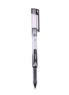 Deli 12-Piece Liquid Ink Rollerball Pen 0.5mm Tip Black Ink  - Image 2