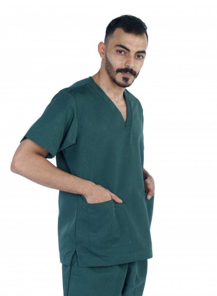 كنزي طقم سكراب طبي لون زيتي من كنزي للجنسين 1 - Image 2