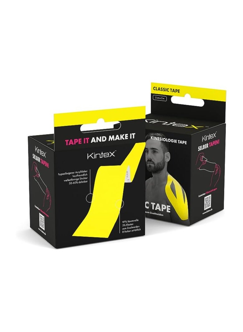 Kintex Kinesiology Tape Classic 5 cm x 5 m, Physio Tape, Therapy Tape, Elastic, Waterproof, Skin-Friendly - Image 3