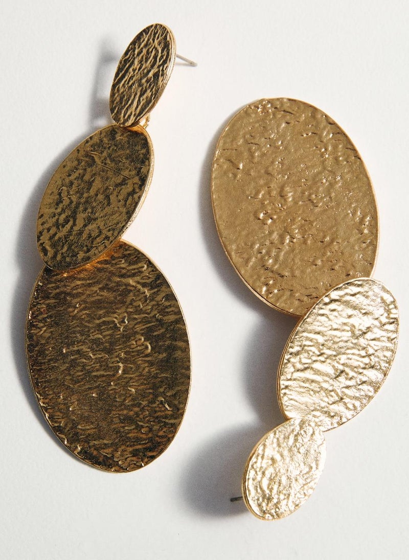 MANGO - Long Textured Earrings - Image 1