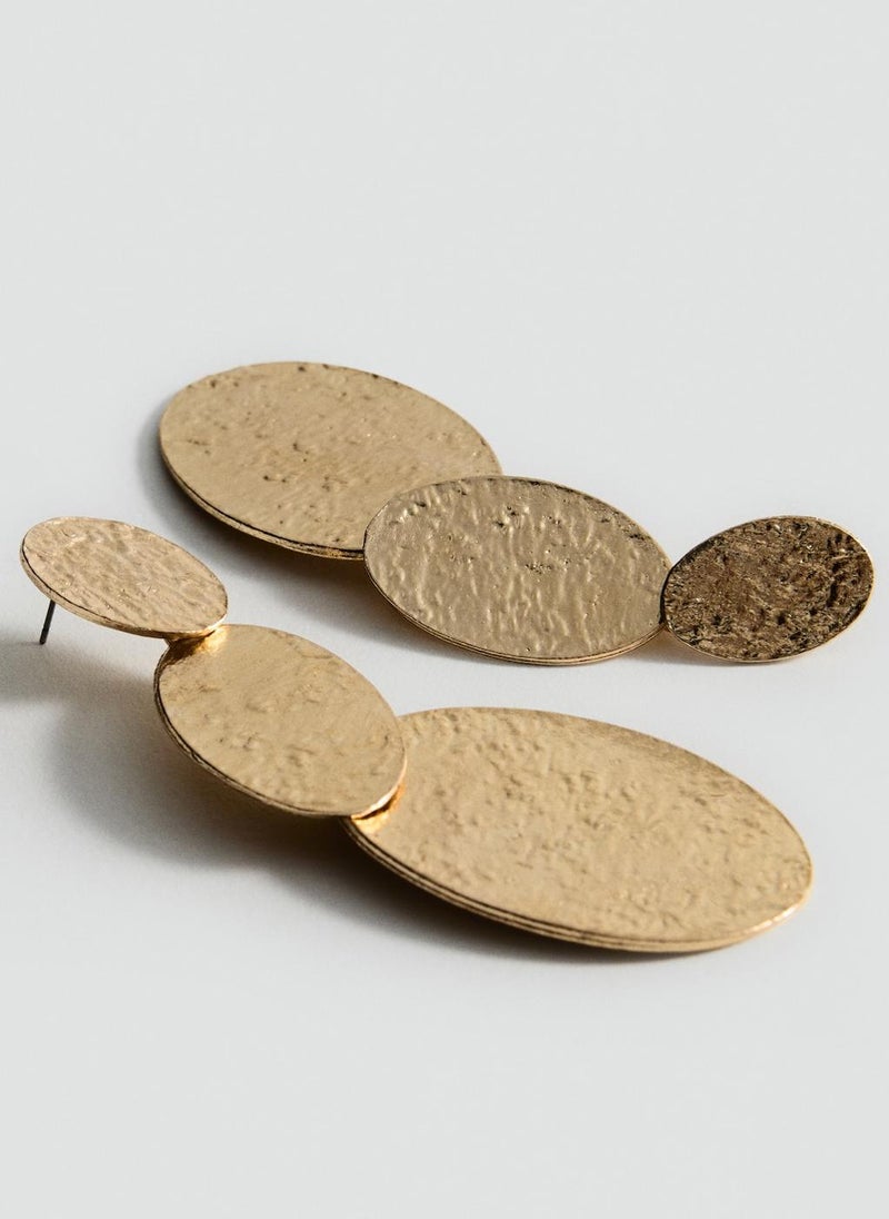 MANGO - Long Textured Earrings - Image 1