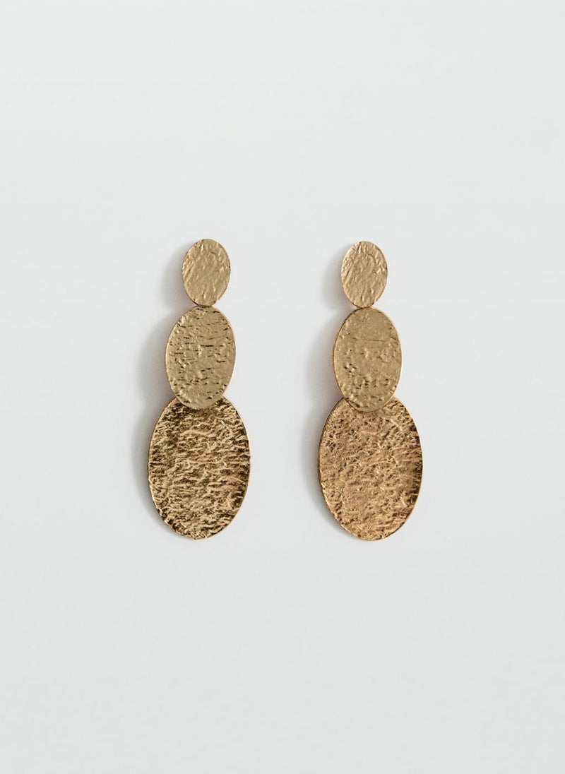 MANGO - Long Textured Earrings - Image 1