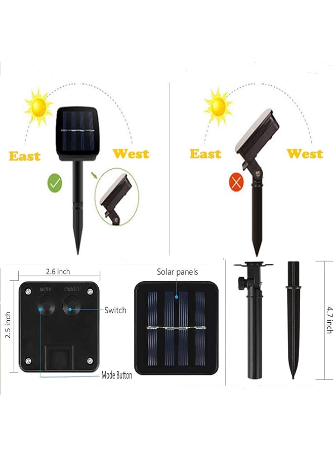 erorex Solar String Lights Outdoor 30 Led Crystal Ball Fairy Waterproof Powered For Garden Home Party Gazebo Lawn Patio Warm White - Image 4