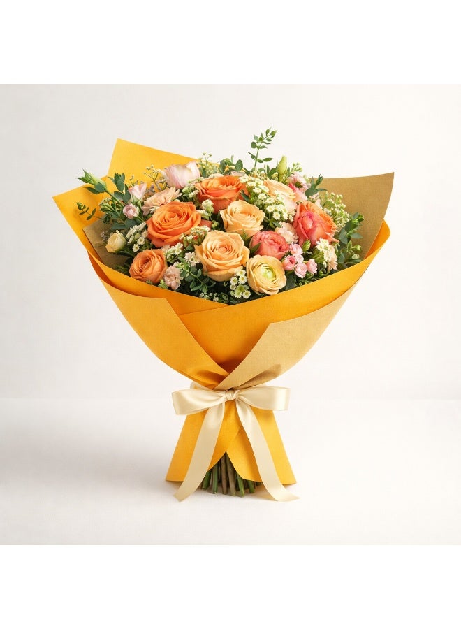 Si Bonne Premium Autumn Yellow Gift Wrapping Paper 20 Sheets/Bag 60 x 60 cm - Image 2