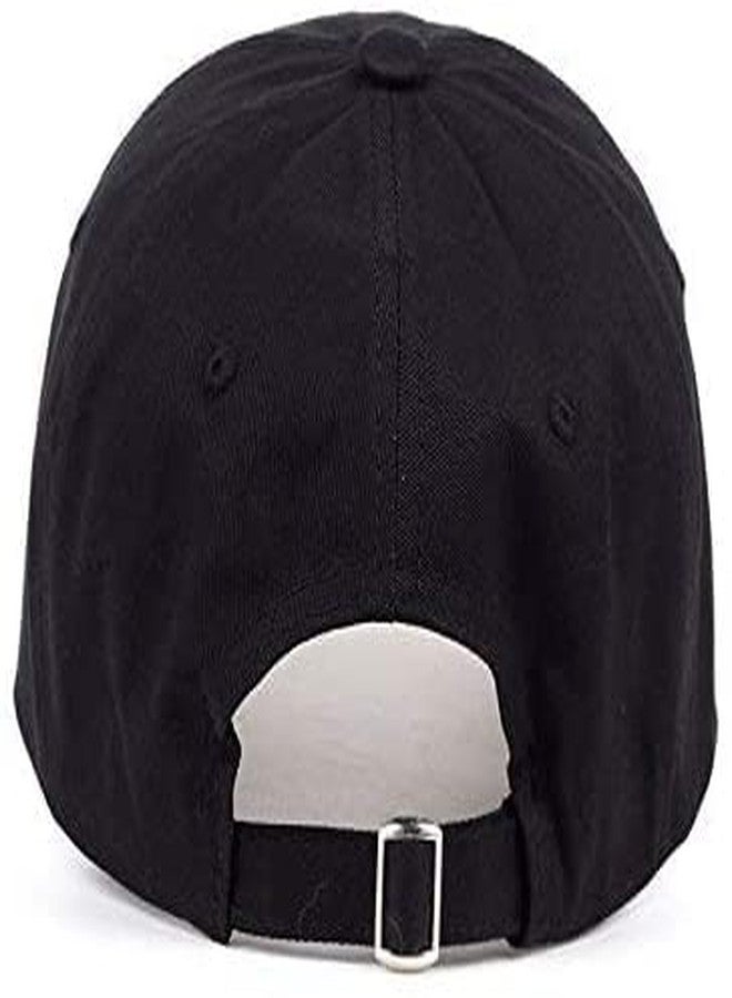 Zeki Boy's & Girl's Friend Letter Embroidered Hip Hop Cool Hats Adjustable Baseball Cap (Black) - Image 2