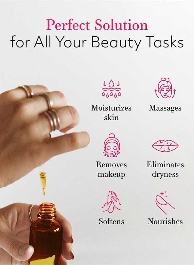 Leven Rose Jojoba Oil, Pure Cold Pressed Natural Unrefined Moisturizer for Skin Hair and Nails 4 oz - Image 3