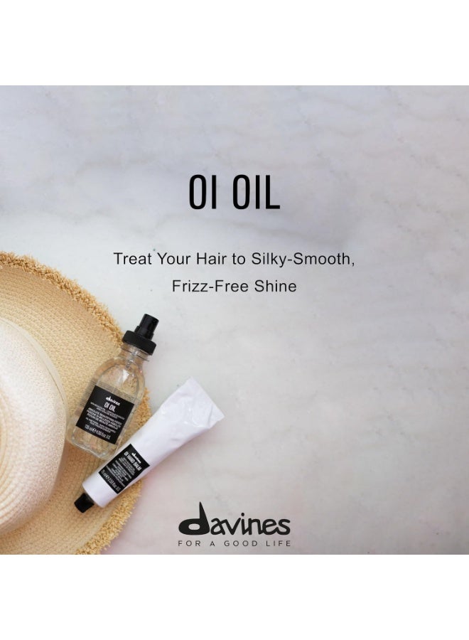 Davines OI Oil 135ml, Lightweight Beautifying Hair Oil with Roucou Oil for All Hair Types, Anti-Frizz Care, Shine, Softness, Detangling & Smooth Finish - Image 3