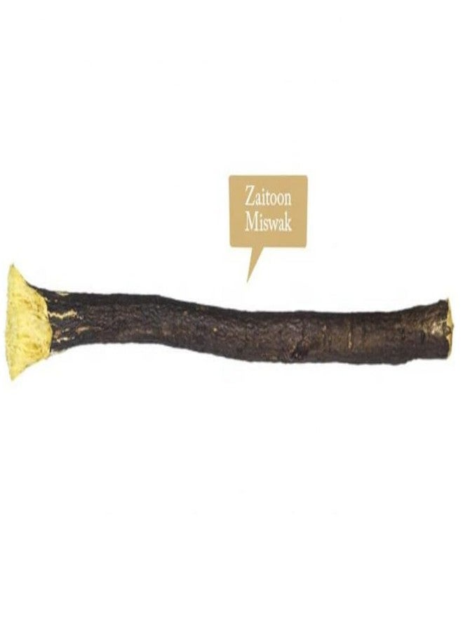 RBLISS CG Zaitoon/Black Olive Herbal Miswak Natural Manual, Adult Toothbrush Sticks | Datun Chewing Sticks | Healthy Eco Friendly Toothbrush | Pack Of 50 - Image 2