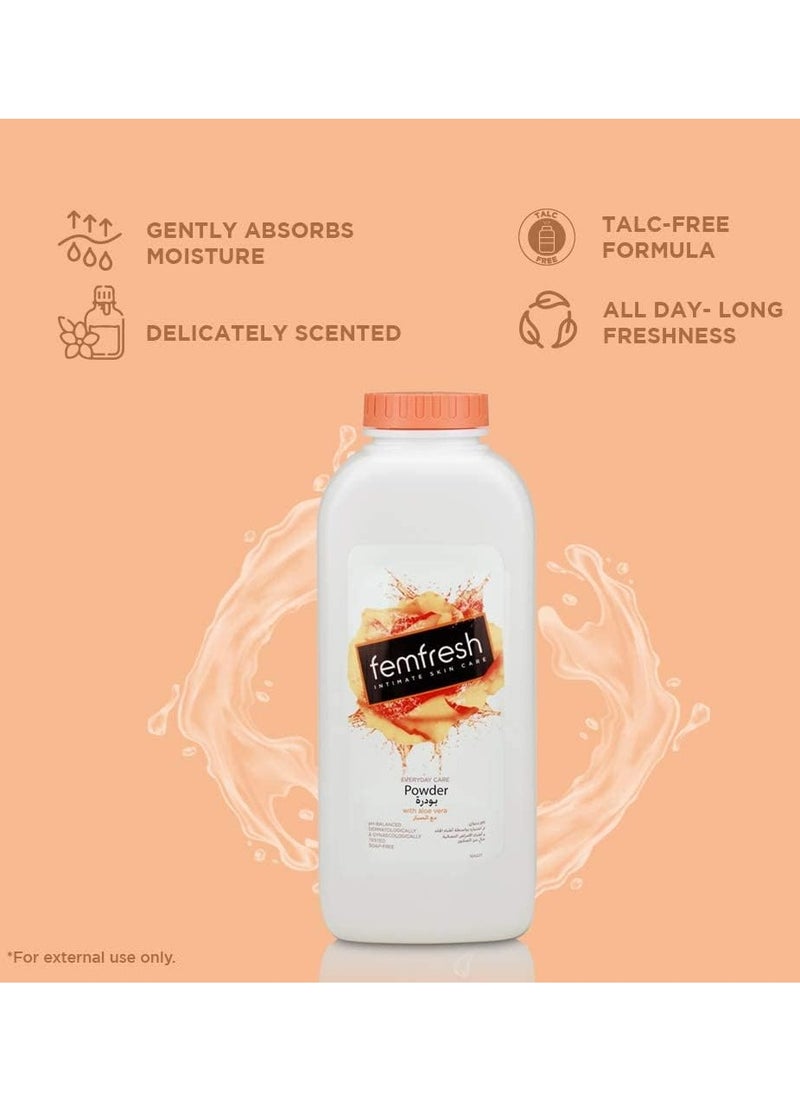 femfresh - Everyday Care Re Balance Talc-Free Powder Absorbs Moisture And Restore Freshness Gentle Safe And suitable for intimate Feminine Area use 200g - Image 1