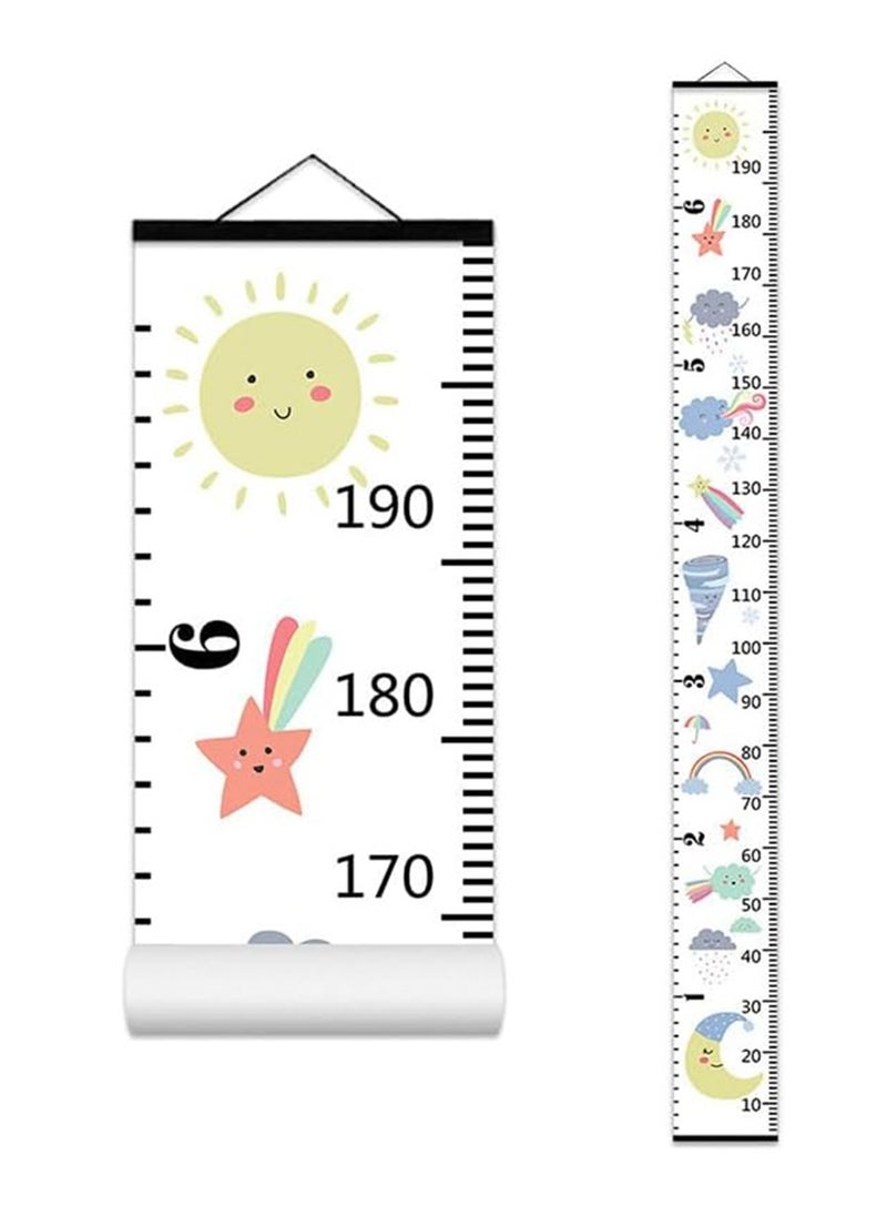 Gonice Baby Height Growth Chart Ruler, Height Chart for Kids, Wall Hanging Ruler, Height Measure Chart, Wall Chart for Boy Girl Room Decor Wall  - Image 1