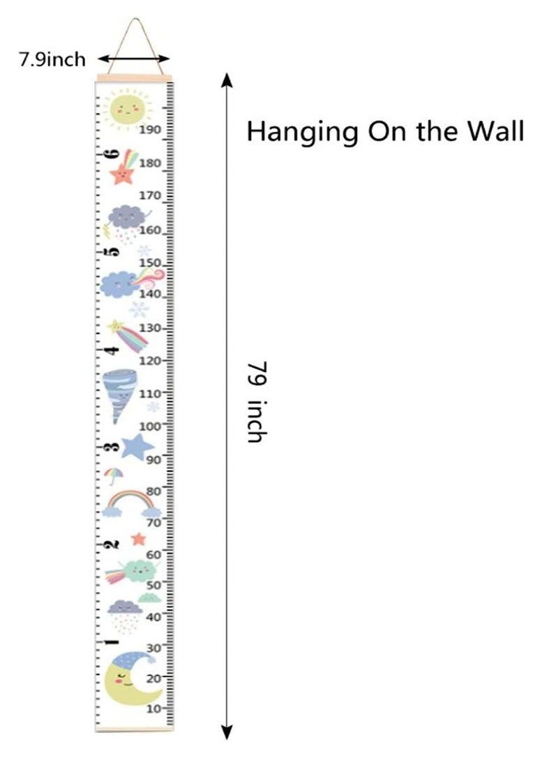 Gonice Baby Height Growth Chart Ruler, Height Chart for Kids, Wall Hanging Ruler, Height Measure Chart, Wall Chart for Boy Girl Room Decor Wall  - Image 2
