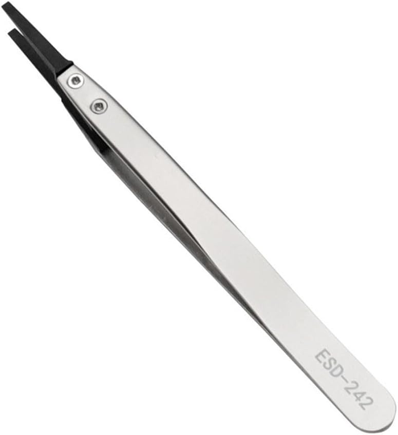 ESD 242 Anti Static Tweezers for Electronics Repair Circuit Board Mobile Phone Clock Maintenance - Image 2