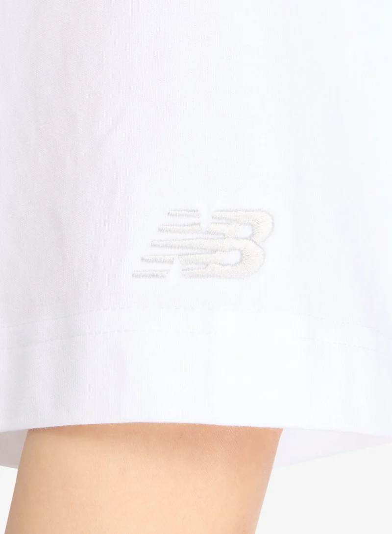 New Balance WHITE (WT) Watercolor Pink Boxy T-Shirt for Women | Best Price UAE