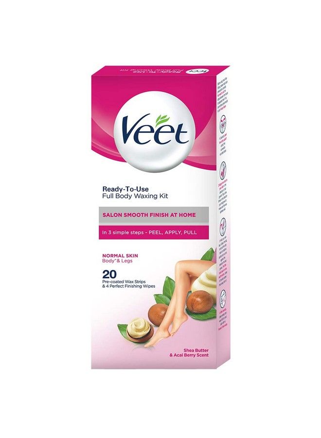 Veet طقم إزالة الشعر بالشمع للجسم بالكامل للبشرة العادية (عبوة من 1) - Image 2