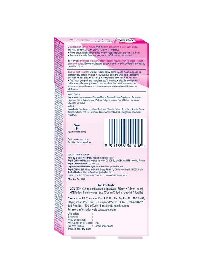 Veet طقم إزالة الشعر بالشمع للجسم بالكامل للبشرة العادية (عبوة من 1) - Image 3