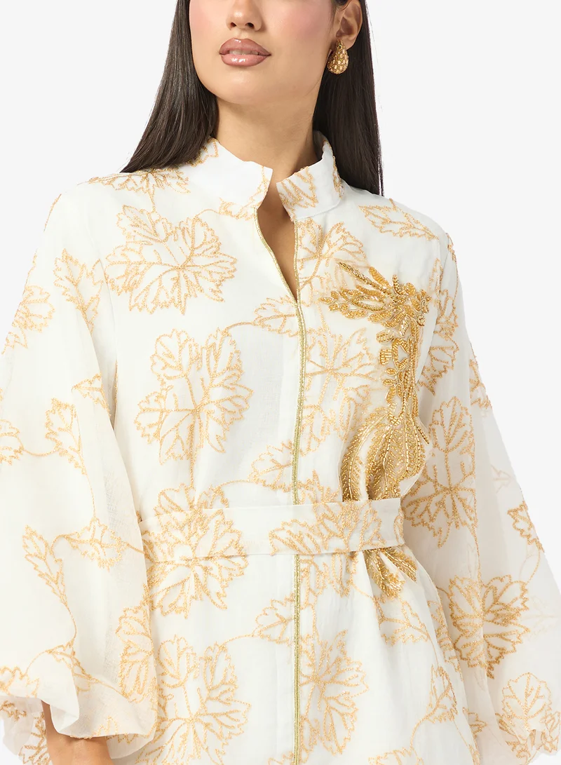 Khizana  Printed Puff Sleeve Dress for Women | Best Price UAE