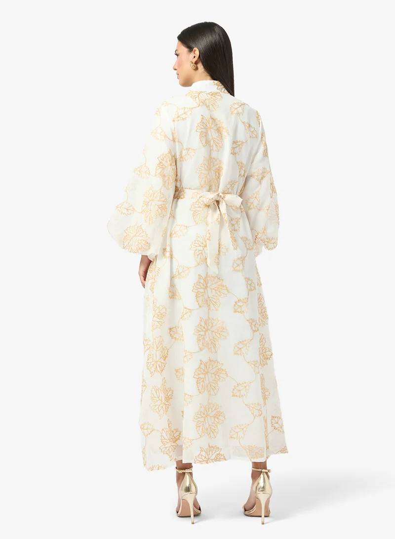 Khizana Printed Puff Sleeve Dress