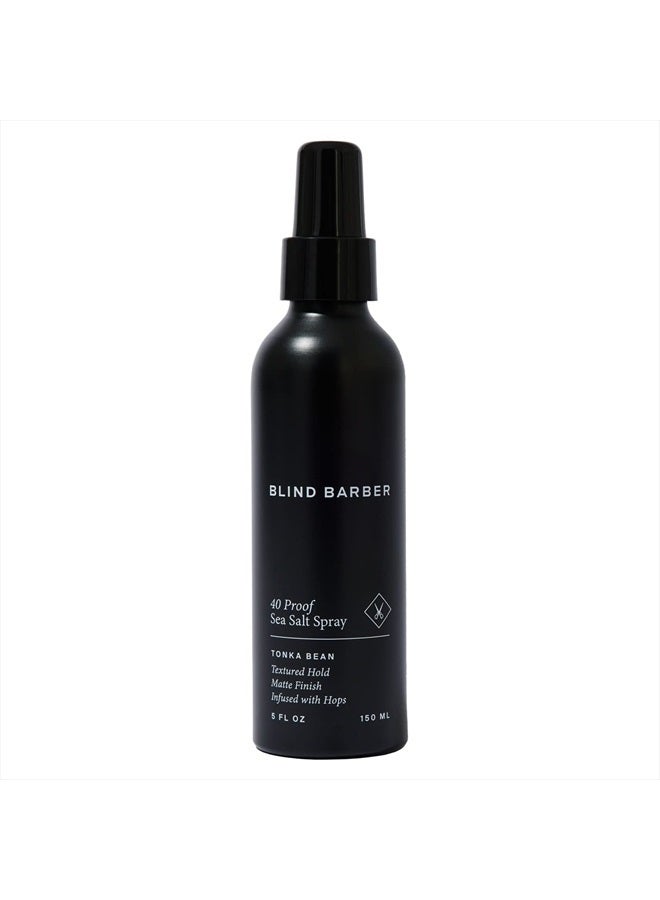 Blind Barber 40 Proof Sea Salt Spray for Men - Texture Spray for Hair Volume, Off The Beach Waves & Matte Natural Finish - Water Based Texturizing Spray (5 Oz) - Image 1