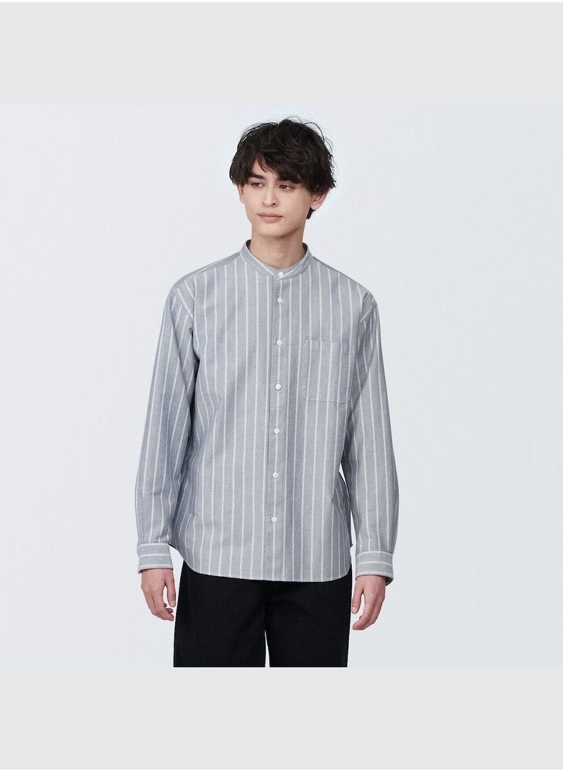 MUJI Washed Oxford Button Down Long Sleeve Shirt  - Image 2
