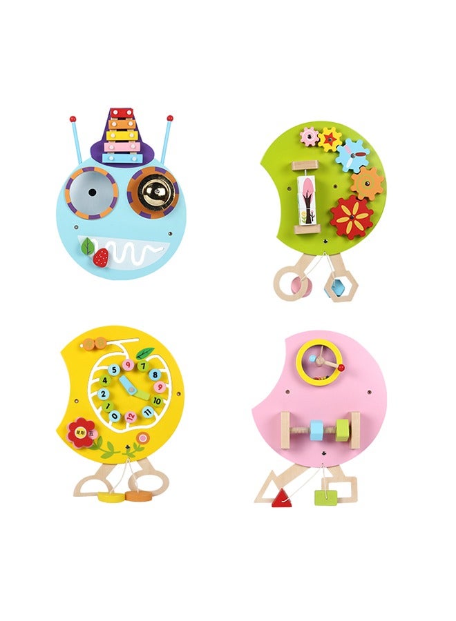 JSAITOYS Cute Caterpillar Shape Wooden Educational Toys, Start The Happy Journey Of Early Education  - Image 2